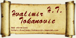 Hvalimir Tokanović vizit kartica